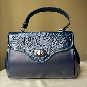 PATRICIA NASH BAGS - BLUE SATCHEL & CROSSBODY HANDBAG